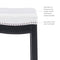 Linon , 30-Inch, White Claridge Patches Bar Stool Chair, 32'' x 18.75'' x 13.25'', Black