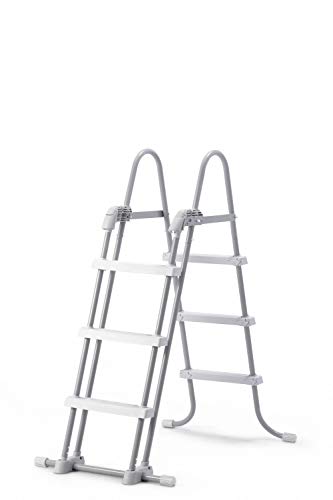 Intex 28075E Deluxe Pool Ladder with Removable Steps for Intex Pools with Wall Height of 42 Inch