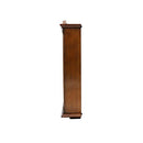 SEIKO Arched Wall Clock with Pendulum and Dual Chimes, brown, 21 x 10 x 4 Inch