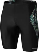 TSLA Men's Swim Jammers, Athletic Racing Swimming Shorts Trunks, UPF 50+ Sun Protection Endurance Triathlon Swimsuit MSJ07-KTP 32