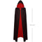 Halloween Vampire Cloak Capes Robes,Unisex Adult or Kids Reversible Hooded Witch Cloak for Party Cosplay Costumes (80cm)