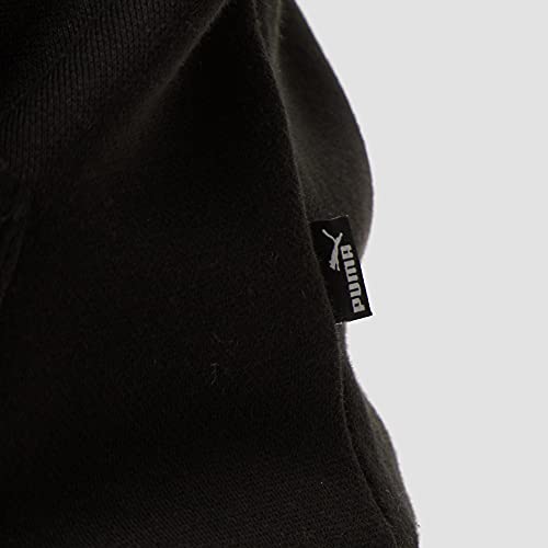 PUMA Men's Essential Big Logo Fleece Hoodie, Black, L