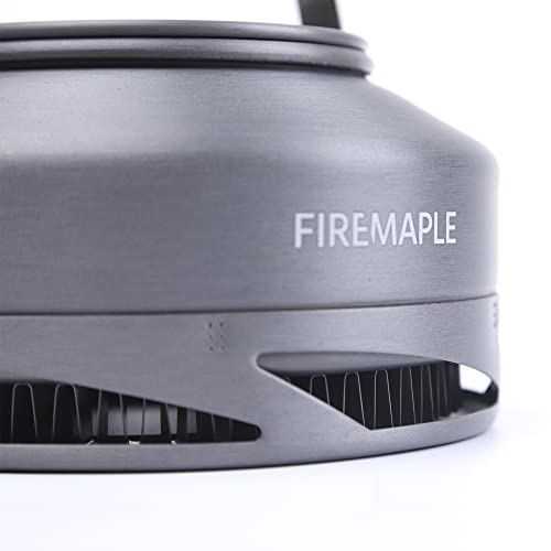 Fire-Maple XT1 0.8 Liter Camping Kettle | Portable Lightweight Aluminum Teapot | Heat Exchanger Pot
