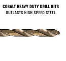 "Z" Cobalt Heavy Duty Jobber Length Drill Bit, Drill America, D/ACOZ, Pack of 6