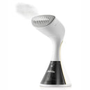 Sunbeam Power Boost Handheld Garment Steamer | 2100W, 90g/Min Steam Shot Clothes Steamer, Fast Heat Up Travel Steamer, Durable Scratch Resistant Cermaic Plate, White & Gold SCG2000