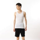 Hanes HM2-K701 Men's Tank Top (Set of 2), 100% Cotton, Soft, Ribbed, Easy to Move, Red Pack, 2 Pieces, A Shirt, white, L