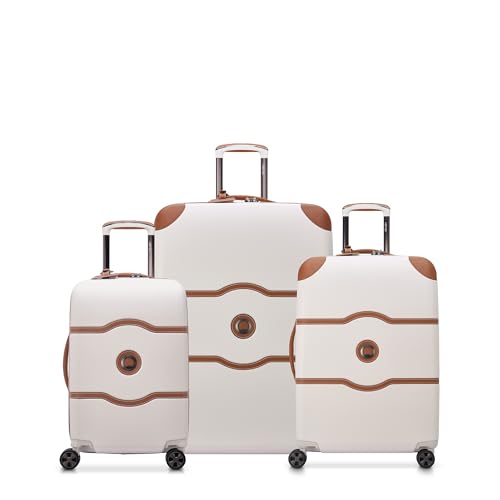 DELSEY PARIS Chatelet Air 2.0 Hardside Luggage with Spinner Wheels, Angora, Checked-26 Inch Trunk, Chatelet Air 2.0 Hardside Luggage with Spinner Wheels
