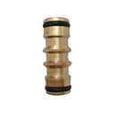 Garden Hose Connector Brass Copper Adapter Joiner 2 Way Fitting Male 48x15x9mm Joiner Fitting for Hose Extension & Repair - Durable Copper Male Connector