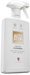 Autoglym Leather Cleaner 500ml, Car Leather Cleaner Deep Cleans and Freshens Automotive Leather of Dirt and Grime to Restore its Colour and Appearance.