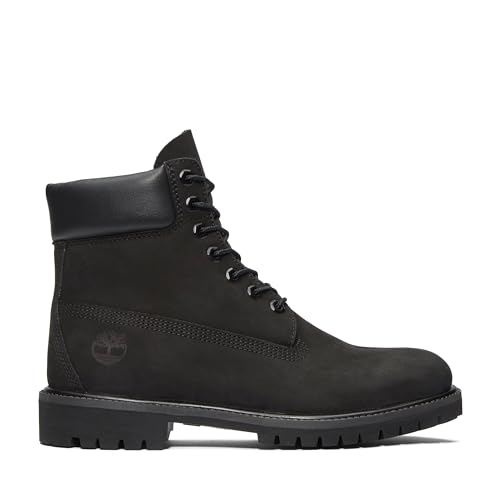 Timberland Mens Classic 6-Inch Boot, Black Nubuck, 11 US