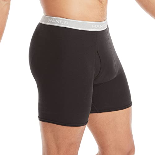 Hanes Men's Boxer Briefs with Comfort Flex Waistband (Black/Grey - 5 Pack, XXXX-Large), Black/Grey - 5 Pack, 4X-Large