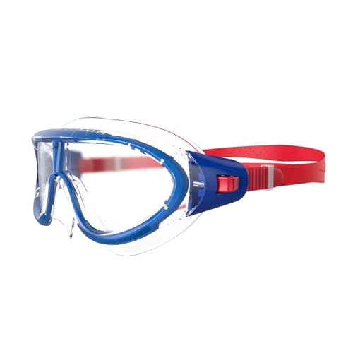 Speedo Kid's Rift Swimming Goggles, Red/Blue/Clear, One Size