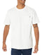 Dickie's Men's Short Sleeve Heavyweight Crew Neck Pocket T-Shirt, White, Large