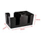 Plastic Bar Caddy, Black Classic Bar Organiser, Bar Condiment Caddy, Table Tidy Storage for Napkin, Straw, Cocktail Stirrers