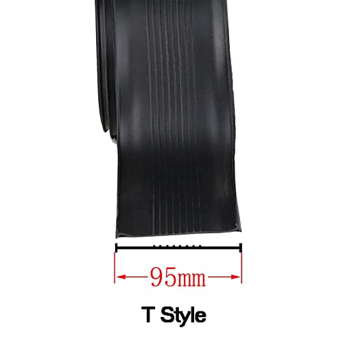 Garage Door Seal Strip, Garage Door Bottom Weather Stripping Replacement Universal Garage Threshold Rubber Seal T Ends, 3.74" Width x 20 Feet Length