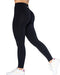 AUROLA Dream Collection Workout Leggings for Women High Waist Seamless Scrunch Athletic Running Gym Fitness Active Pants Dark Black