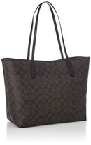 Coach 5696 Signature Tote Bag, Im/BrownBlack, Free Size