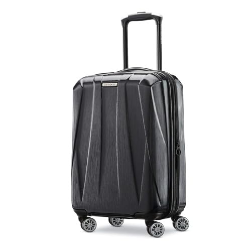 Samsonite Unisex-Adult Centric 2 Hardside Expandable Luggage with Spinners, Black, Carry-On 20-Inch, Centric 2 Hardside Expandable Luggage with Spinners