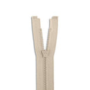 Beige Zippper 10 inch Plastic Zipper Molded Plastic Jacket Zipper 10" Heavy Duty Zipper Beige Zippers for Sewing