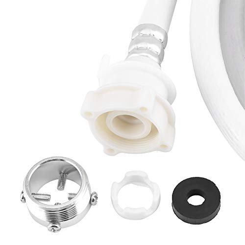 Alvinlite Water Inlet Hose Washing Machine Water Inlet Hose Washer Pipe Tube Connector White Color Long Length(3m)