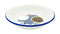 Zenker Enamel Round Pie Dish, Vintage Design, Suitable for Oven & Stove, Diswasher Safe, Oven Tray, Pie Tin, Dimensions: 25x25x5cm Colour: White, Blue