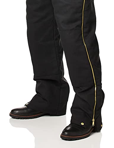 Dickies Men's Duck Insulated Bib Overall, Black, X-Large