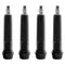 TRIWONDER Rubber Trekking Poles Tips Protectors Hiking Pole Replacement Flexible Walk Tip for Hiking Sticks Walking Poles (E - Black - 4)