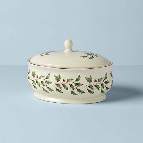 Lenox Holiday Covered Dish, Red & Green