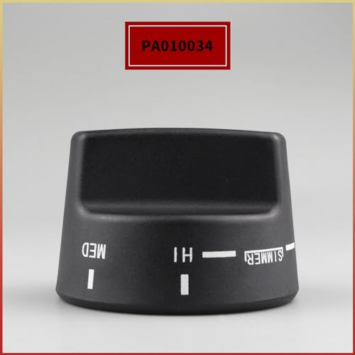 SUUJI PA010034 Top Burner Range Knob,Cooktop Burner Control Knob Replacement Part Compatible with Viking Gas Ranges VGIC305-4BSS VGIC485-6GSS Replaces for VKNPA010034 Black