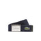 Lacoste Men's Engraved Buckle Woven Fabric Belt, Navy, 90