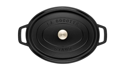 Staub Oval Cocotte, 31 cm, Black