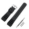 ADDIESDIVE Rubber Watch Replacement Band For Men Diver Watches Quick Release Silicone Black 20mm