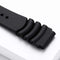 ADDIESDIVE Rubber Watch Replacement Band For Men Diver Watches Quick Release Silicone Black 20mm