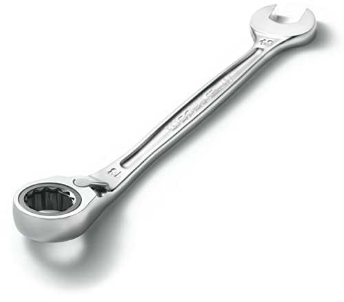 Facom - Set of 10 Metric and Inch Combination Ratchet Spanners - 467B.JP10 - Compact and Easy to Use - Chemical Resistant - Long Life - Portable Case