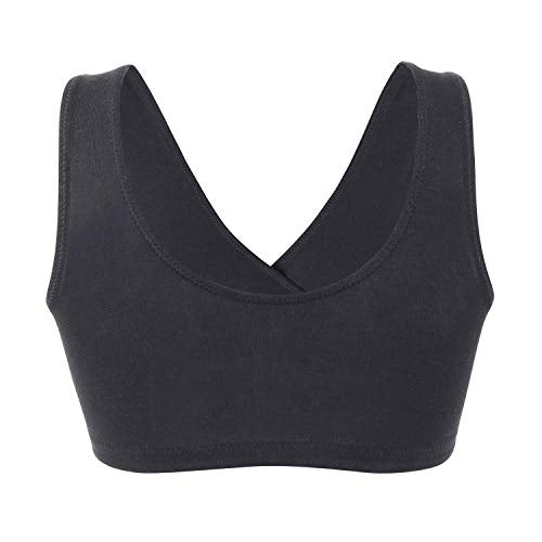 ZUMIY Maternity Nursing Bras, Seamless Nursing Bra Without Underwire, Maternity Bra and Breastfeeding Underwear, Breastfeeding and Sleep, Without Underwire, for Women, Black + Grey + White 3 Pack, M