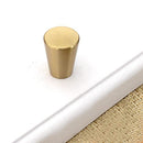 AcbbMNS 10pcs Solid Brass Kitchen Cabinet Handles Gold Cone Knobs Cupboard Knobs Dresser Drawer Pulls with Screws