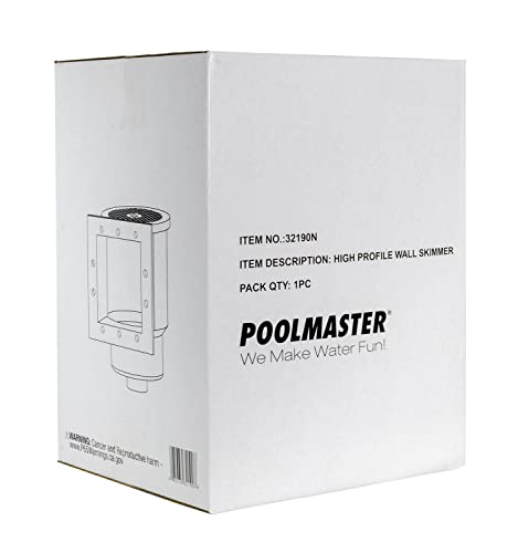 Poolmaster 32190 High-Profile Thru-Wall Swimming Pool Skimmer, Standard, Neutral