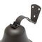 Hanging Bell Dinner Bell Outdoor Bell Bracket Mount Wall Bell Indoor Rope Bell Ship/Boat/Nautical/Door/School/Reception/Home/Church Bell(Black)