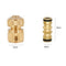 5PCS Brass Garden Hose Connectors, Garden Hose Tap Connector Pipe Fittings Kit, 2 Hose 1/2" End Quick Connect, 2 Hose Tap Connector 1/2'' and 1 Double Male Connector for Join Garden Hose Pipe