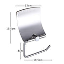 OlUM Toilet Paper Holder with Cover Storage Dust-Proof for Bathroom-Stainless Steel