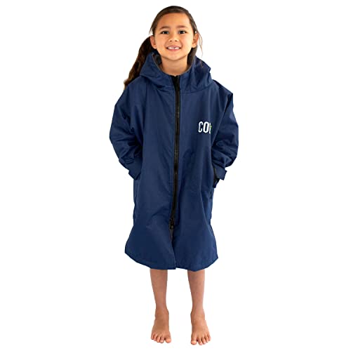 COR Surf Swim Parka | Heavy Warm Surf Jacket for Men, Women and Kids | Water Resistant and Absorbent Terry Towel Lining