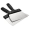 Peohud 2 Pack Coating Spatula for Chocolate, Stainless Steel Chocolate Scraper, Chocolate Thermostat Spatula for Smoothing Dough, Cake