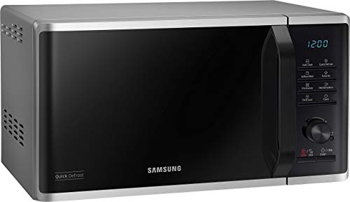 Samsung MW3500K Microwave MS2AK3515AS/EG / 800 W / 23 L Cooking Chamber / 48.9 cm Wide/Scratch-Resistant Ceramic Enamel Interior/QuickDefrost Programmes/Silver