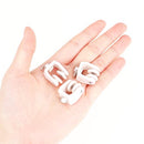 Sliverdew 25 Pack Curtain Track Rollers Plastic Drapery Rail Gliders with Hooks 11 mm White Flexible Ceiling Curtain Track Clips for Straight or Curved Track Rail Rod