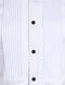 ZEROYAA Mens Slim Fit Long Sleeve Tuxedo Dress Shirts/Prom Performing Shirts, Z54-white Black, X-Large