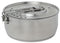 Stanley Even Heat Essential Pot Set, 4-Piece Camping Cookware Set with Stainless Steel Pots and Pans, Utensils, Lids, and Cooking Accessories, Outdoor Travel Kit for Campsites, Hiking, and More