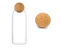 ZEGROA 1500ML/50Oz Clear Glass Bottles, Glass Food Storage Containers with Airtight Round Cork, Decorative Sealed Jar Organizer Holder with Wooden Lid for Candy, Cookie, Nut, Spice, Tea, Coffee Bean