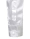 ZEROYAA Men's Luxury Shiny Silk Like Satin Button Up Dress Shirts, White, Medium