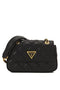 Guess QA874878-BLA Giully Mini Convertible Flap Crossbody Bag for Women, BLA, Western