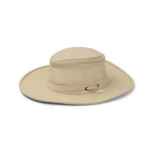 Tilley Unisex LTM6 Airflo Broad Brim Recycled Sun Hat, Khaki Olive, 7 5/8 US